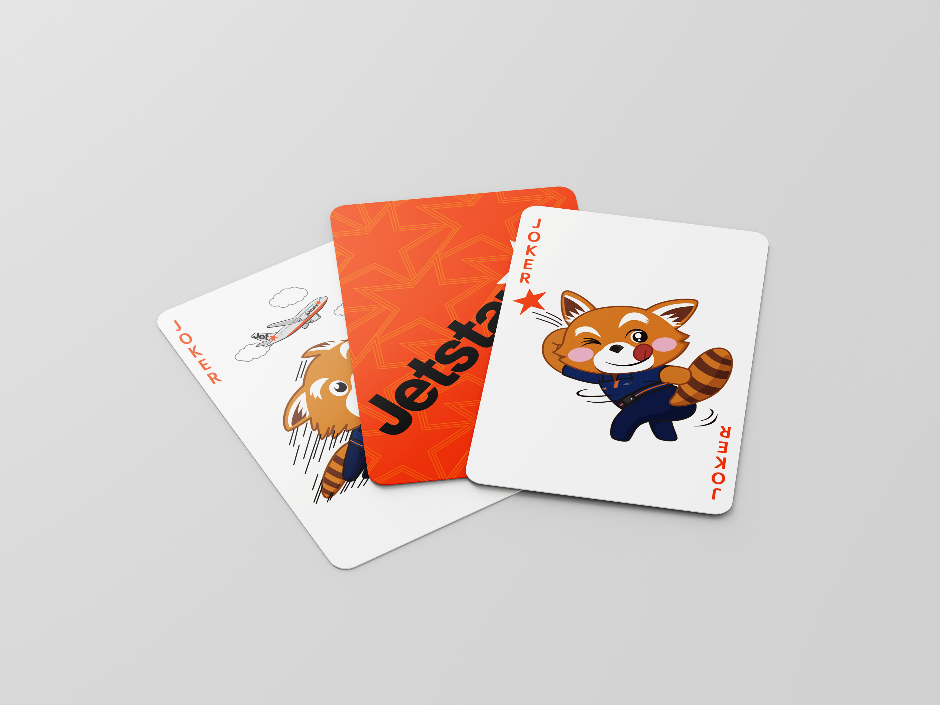 Jetstar branded playing cards.