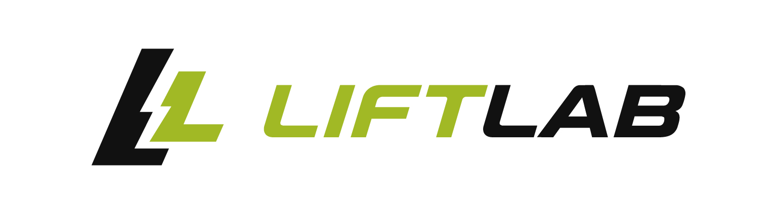 LiftLab full logo in black and lime green on a white background.